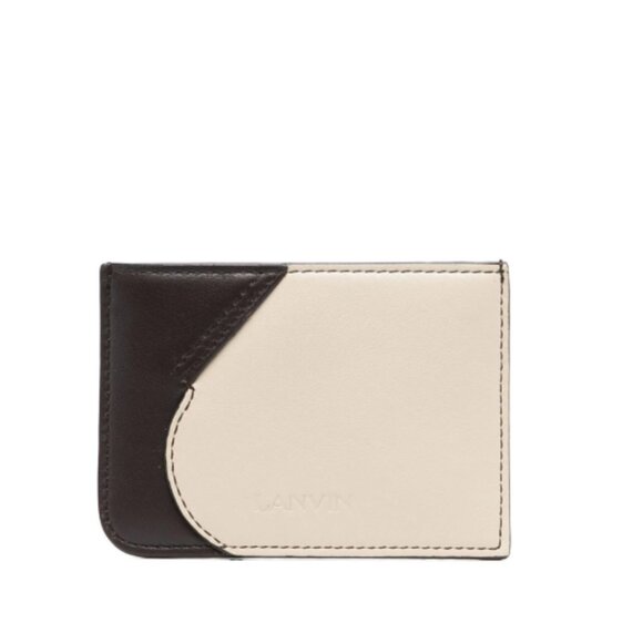 BNWT AW23 LANVIN TWO-TONE LEATHER CARDHOLDER - Picture 1 of 5